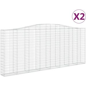 (400 x 30 x 160/180 cm/ 2 pcs) vidaXL Arched Gabion Basket Stone Basket Gabion R (400 x 30 x 160/180 cm/ 2 pcs) vidaXL Arched Gabion Basket Stone Basket Gabion R