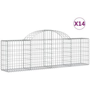 vidaXL Arched Gabion Basket 14 pcs - Garden Decorative Retaining Wall vidaXL Arched Gabion Basket 14 pcs - Garden Decorative Retaining Wall
