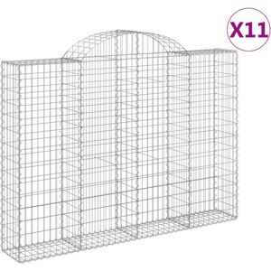 vidaXL Arched Gabion Basket - Garden Decorative Barrier vidaXL Arched Gabion Basket - Garden Decorative Barrier