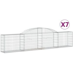 vidaXL Arched Gabion Baskets 7 pcs - Gabion Baskets vidaXL Arched Gabion Baskets 7 pcs - Gabion Baskets
