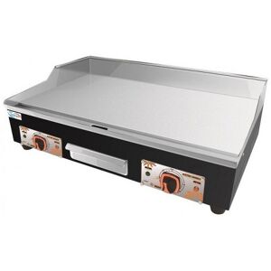 Tansik Commercial Electric Griddle Hotplate 73 cm - Flat Grill with Dual Thermostats, F Tansik Commercial Electric Griddle Hotplate 73 cm - Flat Grill with Dual Thermostats, F