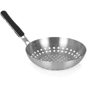 Tower T932017 28cm Stainless Steel Grill Wok for BBQ's with Folding Handle Tower T932017 28cm Stainless Steel Grill Wok for BBQ's with Folding Handle