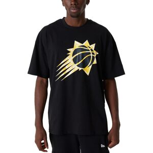 (M, Black) New Era Phoenix Suns NBA Infill Logo Oversized T-Shirt Tee Top - Blac (M, Black) New Era Phoenix Suns NBA Infill Logo Oversized T-Shirt Tee Top - Blac