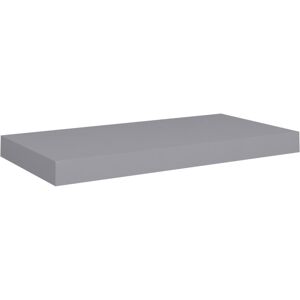 vidaXL Grey Floating Wall Shelf 50x23x3.8 cm MDF Display Bookcase Wall Ledge - Wall Shelf vidaXL Grey Floating Wall Shelf 50x23x3.8 cm MDF Display Bookcase Wall Ledge - Wall Shelf
