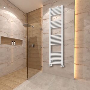 (1800x500mm) Warmehaus Curved Heated Towel Rail Central Heating for Bathroom Kit (1800x500mm) Warmehaus Curved Heated Towel Rail Central Heating for Bathroom Kit