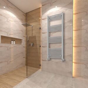 (1400x600mm) Warmehaus Curved Heated Towel Rail Central Heating for Bathroom Kit (1400x600mm) Warmehaus Curved Heated Towel Rail Central Heating for Bathroom Kit