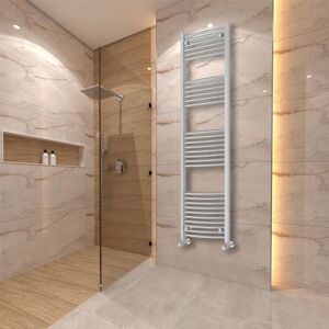 (1800x500mm) Warmehaus Curved Heated Towel Rail Central Heating for Bathroom Kit (1800x500mm) Warmehaus Curved Heated Towel Rail Central Heating for Bathroom Kit