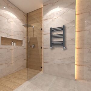 (600x500mm) Warmehaus Curved Heated Towel Rail Central Heating for Bathroom Kitc (600x500mm) Warmehaus Curved Heated Towel Rail Central Heating for Bathroom Kitc