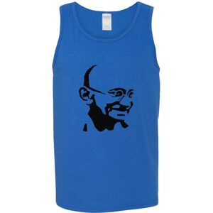Gildan (XL) Mahatma Gandhi Hindi Indian Hero Mens Royal Blue Basic Tank Top Singlet T S Gildan (XL) Mahatma Gandhi Hindi Indian Hero Mens Royal Blue Basic Tank Top Singlet T S