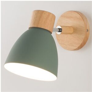 XYLFLY (Green) Wooden Nordic Wall Lamp With Switch Modern Wall Sconce For Bedroom Livin XYLFLY (Green) Wooden Nordic Wall Lamp With Switch Modern Wall Sconce For Bedroom Livin