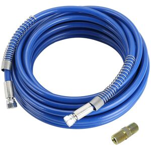 Jojomino 1/4-Inch Airless Paint Spray Hose, 3300 PSI, 25ft, Flexible Fiber Tube, Blue, Un Jojomino 1/4-Inch Airless Paint Spray Hose, 3300 PSI, 25ft, Flexible Fiber Tube, Blue, Un