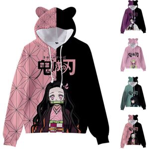 Unbranded (S, Black) Unisex Demon Slayer Printed Hoodies Sweatshirt Casual Pullover Cat Ea Unbranded (S, Black) Unisex Demon Slayer Printed Hoodies Sweatshirt Casual Pullover Cat Ea