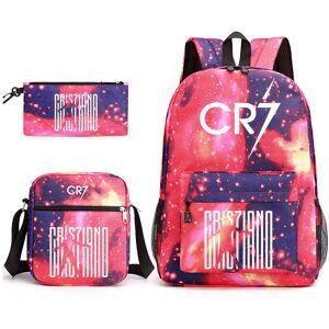 Yiikii (Light Blue) CR7 3pcs Sets Backpack Mochila Kids Capacity Bags Yiikii (Light Blue) CR7 3pcs Sets Backpack Mochila Kids Capacity Bags