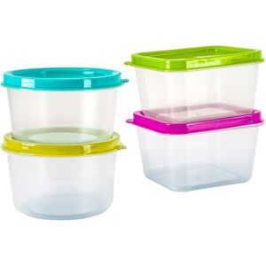 GEEZY 4 pcs Mini Plastic Storage Containers Clear small boxes Jewellery box Food GEEZY 4 pcs Mini Plastic Storage Containers Clear small boxes Jewellery box Food