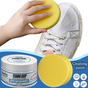 Unbranded White Shoe Cleaning Cream Sponge Kit Sports Sneaker Canvas Shoes Whitening Clean Unbranded White Shoe Cleaning Cream Sponge Kit Sports Sneaker Canvas Shoes Whitening Clean