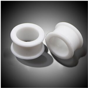 Unbranded (White) 3-38mm Big Size Hollow Silicone Flexible Double Flared Flesh Ear Tunnel Unbranded (White) 3-38mm Big Size Hollow Silicone Flexible Double Flared Flesh Ear Tunnel