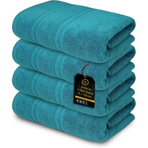 Textile Do Ltd (Teal) 4 x Large Jumbo Bath Sheet Towels 100% Egyptian Cotton Bath Sheets Big To Textile Do Ltd (Teal) 4 x Large Jumbo Bath Sheet Towels 100% Egyptian Cotton Bath Sheets Big To