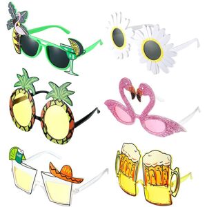 Unbranded Party Glasses, Pack Of 6 Funny Glasses Funny Sunglasses Hawaiian Tropical Glasse Unbranded Party Glasses, Pack Of 6 Funny Glasses Funny Sunglasses Hawaiian Tropical Glasse