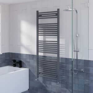 WarmeHaus Straight Heated Towel Rail Radiator Ladder for Bathroom Wall Mounted A WarmeHaus Straight Heated Towel Rail Radiator Ladder for Bathroom Wall Mounted A