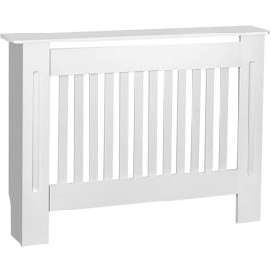 Unbranded White Radiator Cover Cabinet Small Large Modern MDF Slat Wood Unbranded White Radiator Cover Cabinet Small Large Modern MDF Slat Wood