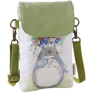 Unbranded Totoro Canvas Print Shoulder Bag for Women - Small Flap Crossbody with Cartoon R Unbranded Totoro Canvas Print Shoulder Bag for Women - Small Flap Crossbody with Cartoon R