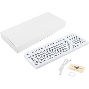 GreenZech (White) 19 Keys Mechanical Keyboard Numpad Kit 2.4G Bluetooth Wired 3 Mode PCB H GreenZech (White) 19 Keys Mechanical Keyboard Numpad Kit 2.4G Bluetooth Wired 3 Mode PCB H