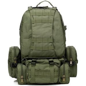 GreenZech (Army Green) 50L 600D Military Nylon Outdoor Sports Rucksack Backpack Camping Hi GreenZech (Army Green) 50L 600D Military Nylon Outdoor Sports Rucksack Backpack Camping Hi