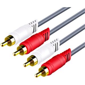 GreenZech (3M) 2RCA to 2RCA Audio Cable Male to Male Gold-Plated RCA Audio Cable for Home GreenZech (3M) 2RCA to 2RCA Audio Cable Male to Male Gold-Plated RCA Audio Cable for Home