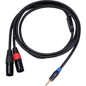 GreenZech (1.8M) 3.5mm TRS to Dual XLR Male Audio Cable 1 to 2 Stereo Audio Adapter Cable GreenZech (1.8M) 3.5mm TRS to Dual XLR Male Audio Cable 1 to 2 Stereo Audio Adapter Cable