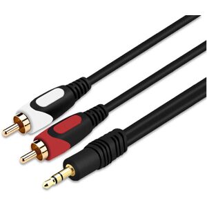 GreenZech (3M) 3.5mm to 2RCA Cable Pure Copper AUX Plug 2 RCA Computer Phone Output Power GreenZech (3M) 3.5mm to 2RCA Cable Pure Copper AUX Plug 2 RCA Computer Phone Output Power