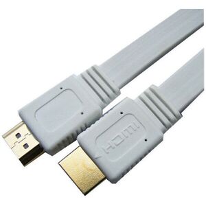 GreenZech (White) 3M 14 Pin Flat High Definition Multimedia Interface Cable Type A to Type GreenZech (White) 3M 14 Pin Flat High Definition Multimedia Interface Cable Type A to Type