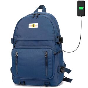 GreenZech (Blue) 18-inch Backpacks Laptop Bag USB Charging Women Female School Bag Travel GreenZech (Blue) 18-inch Backpacks Laptop Bag USB Charging Women Female School Bag Travel