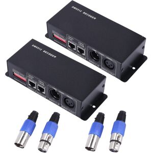 Tlily 2X DMX 512 4CH X 8A Decoder LED Controller 4 Channel Driver RGBW LED Tape DC 12V Tlily 2X DMX 512 4CH X 8A Decoder LED Controller 4 Channel Driver RGBW LED Tape DC 12V