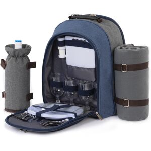 Livivo 4-Person Picnic Backpack Hamper PB818 - Insulated Compartment, Detachable Livivo 4-Person Picnic Backpack Hamper PB818 - Insulated Compartment, Detachable