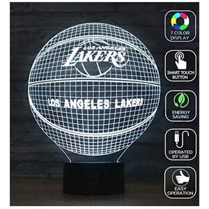 Unbranded 3D Optical Illusion Night Light Los Angeles Lakers Basketball Decoration Toy Lam Unbranded 3D Optical Illusion Night Light Los Angeles Lakers Basketball Decoration Toy Lam
