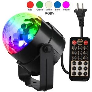 GreenZech (UK Plug) 5W RGBWP LED Sound Activated Remote Control Crystal Ball Stage Light f GreenZech (UK Plug) 5W RGBWP LED Sound Activated Remote Control Crystal Ball Stage Light f