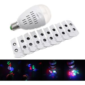 GreenZech 3W E27 RGBW 10 Patterns Projector LED Stage Light Bulb for Christmas Party Bar A GreenZech 3W E27 RGBW 10 Patterns Projector LED Stage Light Bulb for Christmas Party Bar A