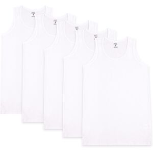 A2Z (M, White) Mens Soft 100% Cotton Pack Of 5 Undershirt Vests A2Z (M, White) Mens Soft 100% Cotton Pack Of 5 Undershirt Vests