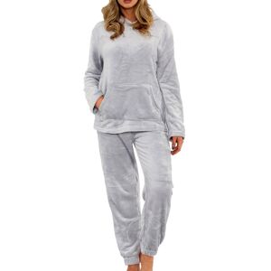 A2Z (20-22, Grey) Ladies Soft Warm Fleece Adults Hooded Pyjamas Set A2Z (20-22, Grey) Ladies Soft Warm Fleece Adults Hooded Pyjamas Set