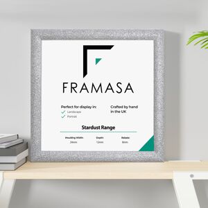 (Silver, 8x8 Inch) Glitter Sparkle Picture Photo Frames, Black Picture Frames, W (Silver, 8x8 Inch) Glitter Sparkle Picture Photo Frames, Black Picture Frames, W