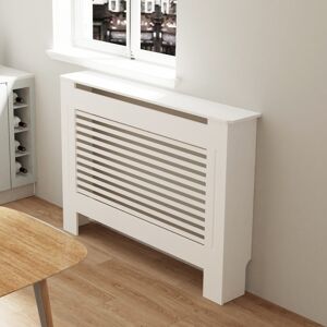 UNHO (Horizontal, Medium 111x19x92cm) 92cm Tall Radiator Cover Modern Cabinet MDF Sla UNHO (Horizontal, Medium 111x19x92cm) 92cm Tall Radiator Cover Modern Cabinet MDF Sla