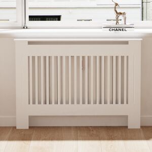 UNHO (Verticel, Medium 111x19x92cm) 92cm Tall Radiator Cover Modern Cabinet MDF Slats UNHO (Verticel, Medium 111x19x92cm) 92cm Tall Radiator Cover Modern Cabinet MDF Slats