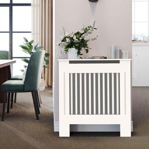 UNHO (Verticel, Small 78 x 19 x 92cm) 92cm Tall Radiator Cover Modern Cabinet MDF Sla UNHO (Verticel, Small 78 x 19 x 92cm) 92cm Tall Radiator Cover Modern Cabinet MDF Sla