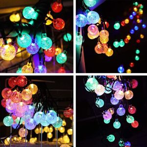 Y Homeware 50 Led Solar Power Retro Multi Color Bulb 10M Garden String Lights Outdoor Y Homeware 50 Led Solar Power Retro Multi Color Bulb 10M Garden String Lights Outdoor