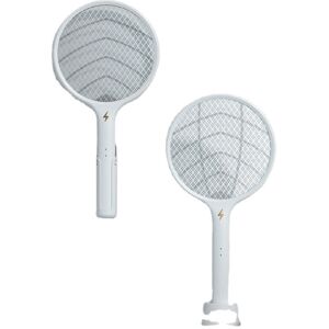 GreenZech (White, Type B) 2 in 1 Mosquito Swatter Handheld Wall-mounted Dual Use USB Recha GreenZech (White, Type B) 2 in 1 Mosquito Swatter Handheld Wall-mounted Dual Use USB Recha