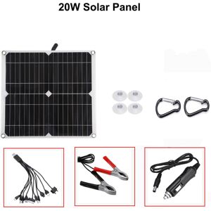 GreenZech (Only Panel) 20W Solar Panel USB 5V DC 12V With 10/20/30A Controller Flexible So GreenZech (Only Panel) 20W Solar Panel USB 5V DC 12V With 10/20/30A Controller Flexible So