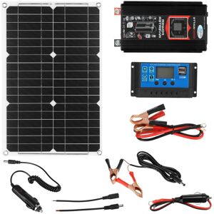GreenZech (Black, 30A) 6000W AC Modified Sine Wave Inverter 20W 12V~220V Solar Panel Kit B GreenZech (Black, 30A) 6000W AC Modified Sine Wave Inverter 20W 12V~220V Solar Panel Kit B