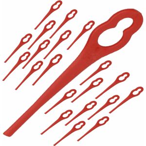 SPARES2GO Red Plastic Blades for Garden Gear G0705 D9531 Strimmer Trimmer x 20 SPARES2GO Red Plastic Blades for Garden Gear G0705 D9531 Strimmer Trimmer x 20