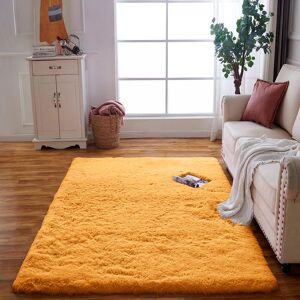 Yorkshire Bedding (Ochre Yellow, 120cm x 170cm (4ft x 5ft 8")) Large Non Slip Rugs Soft Shaggy Flu Yorkshire Bedding (Ochre Yellow, 120cm x 170cm (4ft x 5ft 8")) Large Non Slip Rugs Soft Shaggy Flu