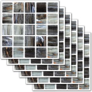 GreenZech (D) 20x20cm 6Pcs Creative Tile Paste Wall Sticker Kitchen Bathroom Floor Decorat GreenZech (D) 20x20cm 6Pcs Creative Tile Paste Wall Sticker Kitchen Bathroom Floor Decorat